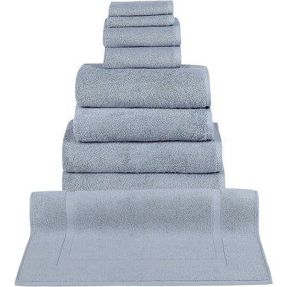 Ensemble de serviettes CTT 100 % coton turc, 8 ou 9 pièces, séchage rapide et absorbantes