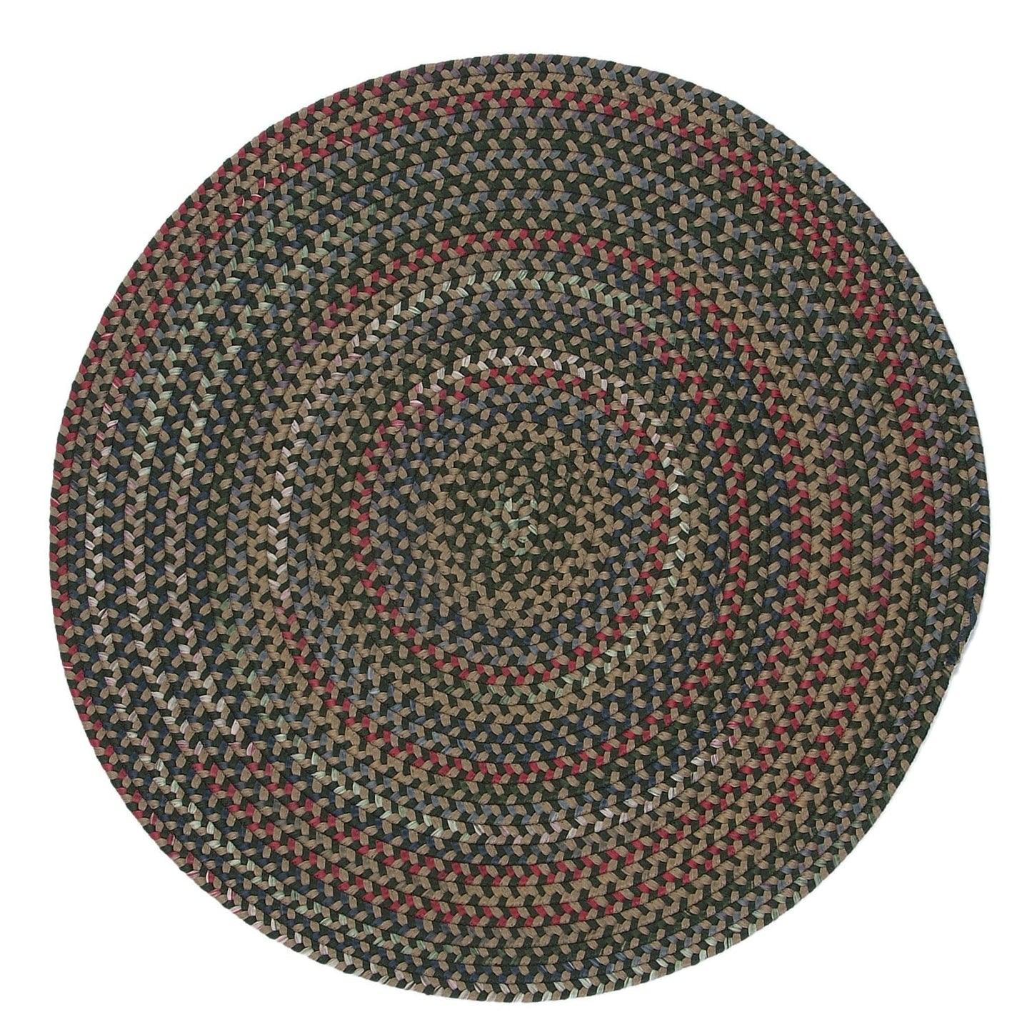 Tapis rond tressé multicolore rustique Wayland de Colonial Mills