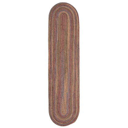 Tapis de couloir tressé rustique multicolore Worley de Colonial Mills, fait main