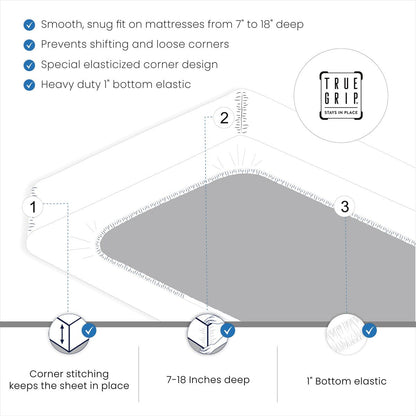 Ensemble de draps Color Sense 800TC en mélange de coton de luxe infroissable