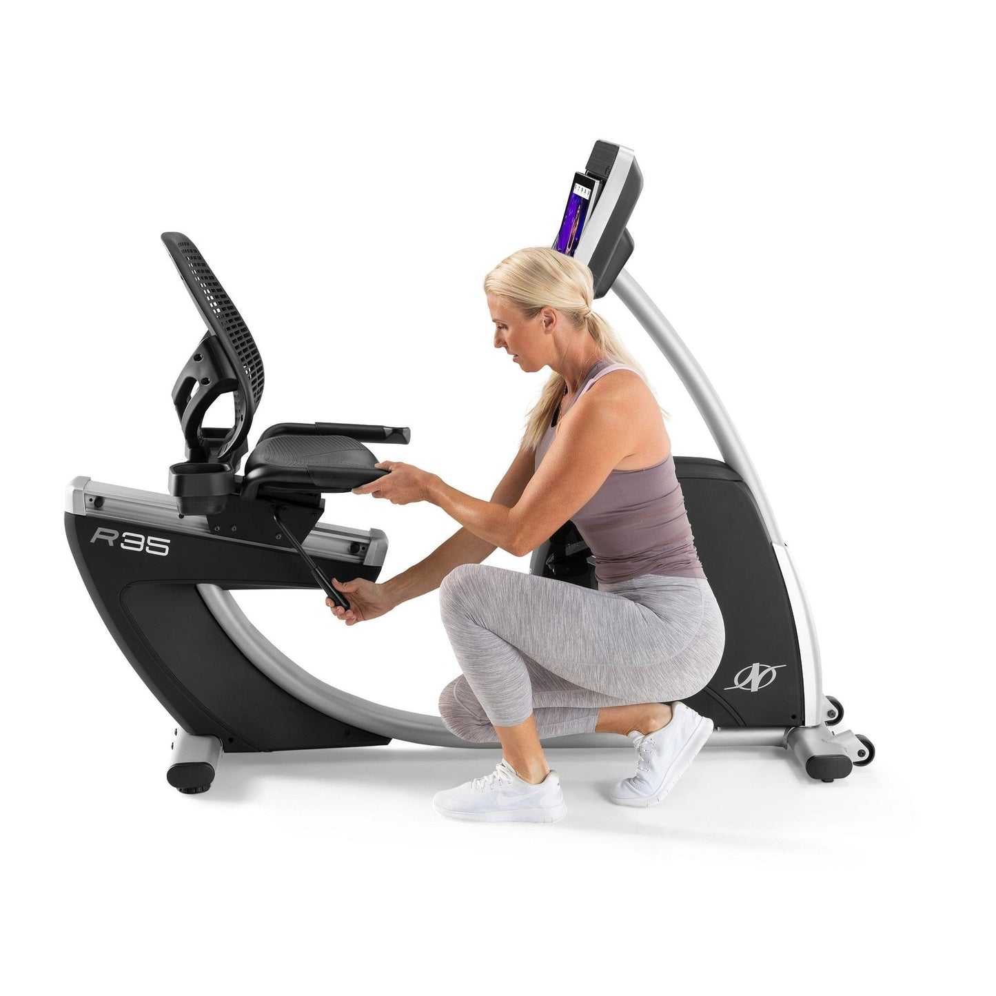 NordicTrack Commercial Series R35 ; vélo d'exercice couché compatible iFIT avec écran tactile de 14 pouces