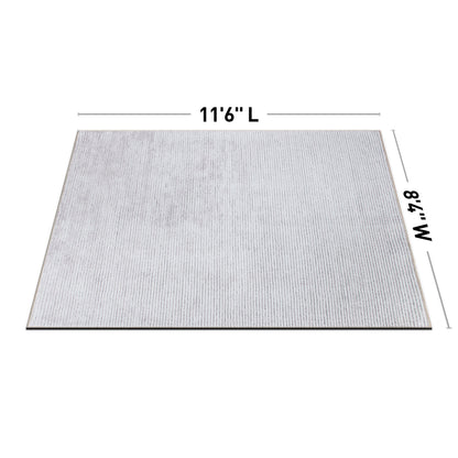 Tapis contemporain à rayures usées lavable en machine