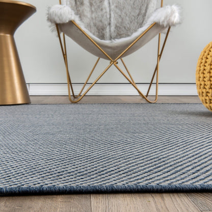 Tapis contemporain uni d'intérieur/extérieur