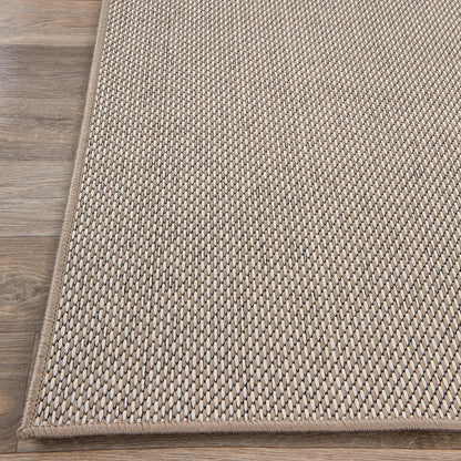 Tapis contemporain uni d'intérieur/extérieur