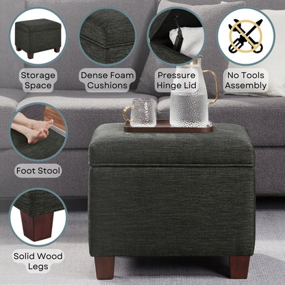 Pouf de rangement Madison de Convenience Concepts