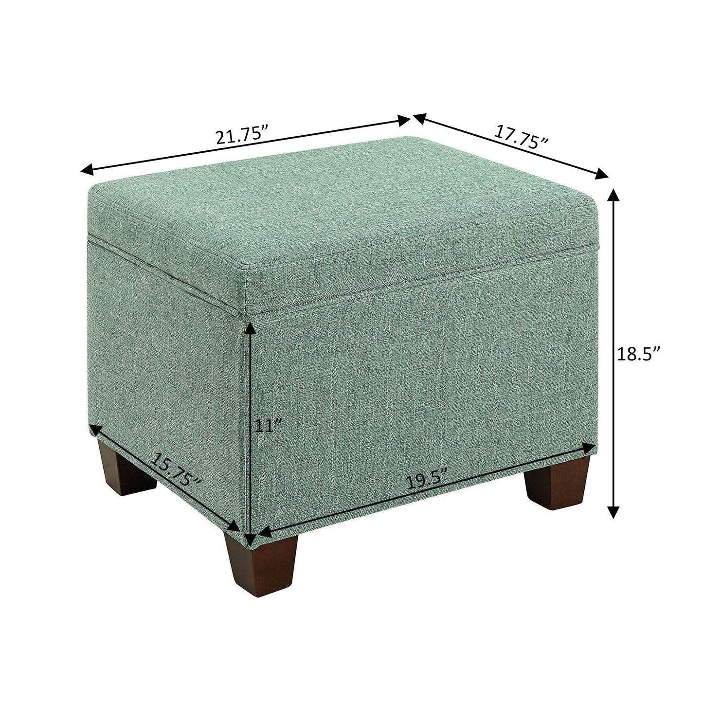Pouf de rangement Madison de Convenience Concepts