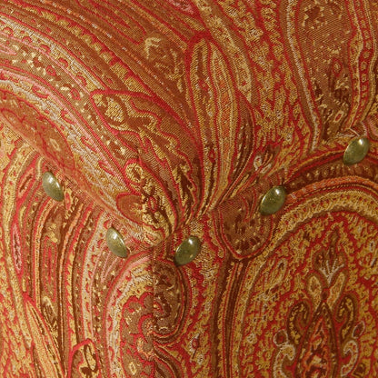 Banc de rangement rembourré Copper Grove Muscari avec bordure cloutée