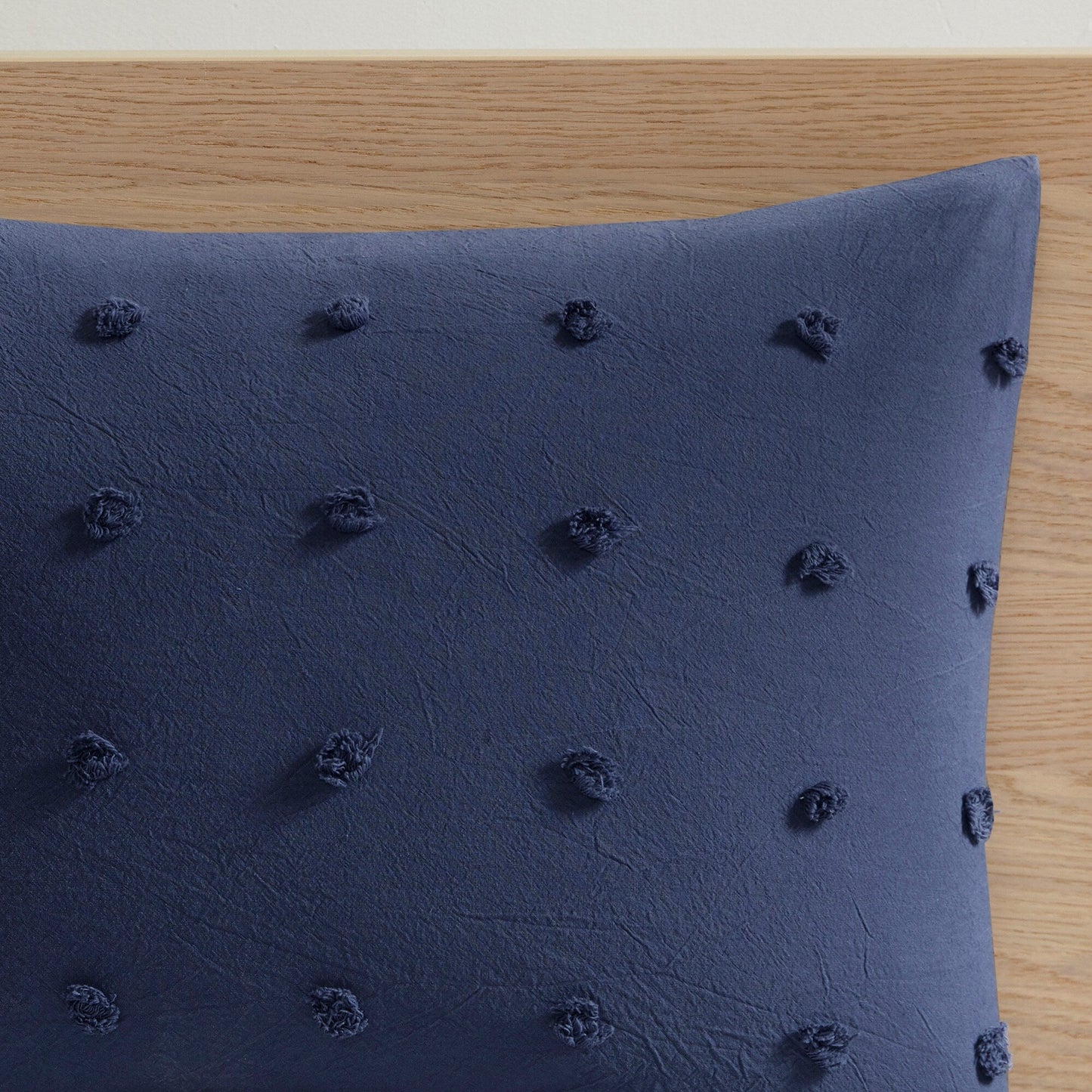 Parure de lit Intelligent Design en coton jacquard maïs avec taies d'oreiller carrées et coussins décoratifs