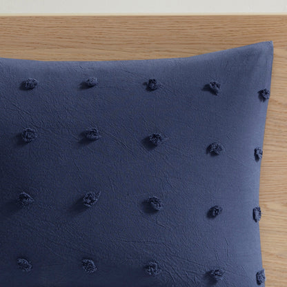 Parure de lit Intelligent Design en coton jacquard maïs avec taies d'oreiller carrées et coussins décoratifs