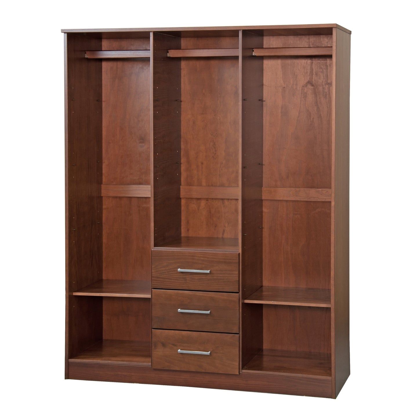 Armoire-penderie Palace Imports Cosmo 3 portes, 100 % bois massif, avec portes en bois massif ou miroir