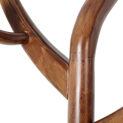 Porte-manteau autoportant en bois d'hévéa avec 8 crochets - 24,5 cm (L) x 70,87 cm (H)