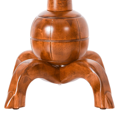 Porte-manteau autoportant en bois d'hévéa avec 8 crochets - 24,5 cm (L) x 70,87 cm (H)