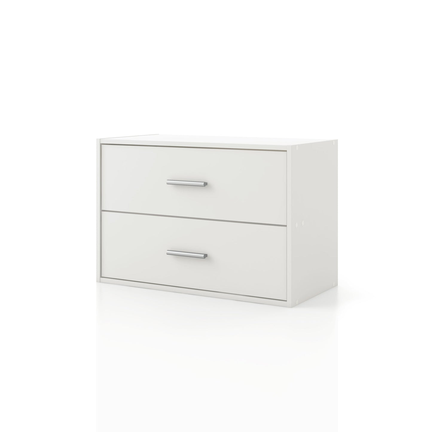 DH BASIC Système de rangement moderne en bois personnalisable et empilable - Étagères cubiques, armoire à tiroirs, bibliothèque avec portes par Denhour