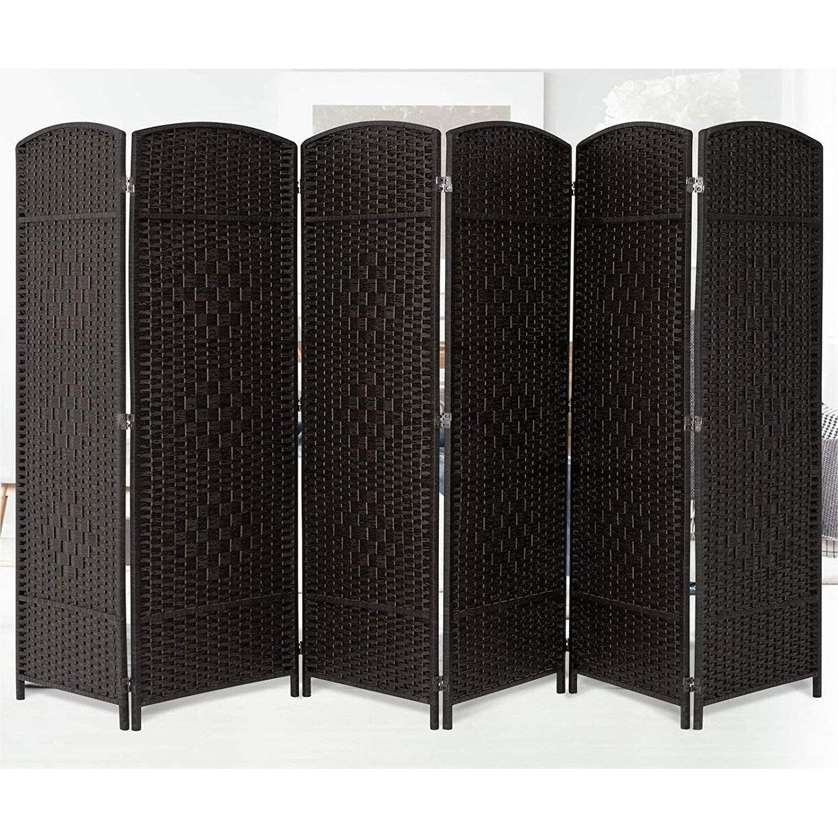 Paravent pliable autoportant en fibre tissée de 1,83 m de haut