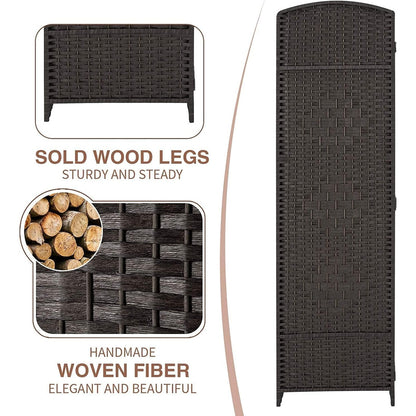 Paravent pliable autoportant en fibre tissée de 1,83 m de haut