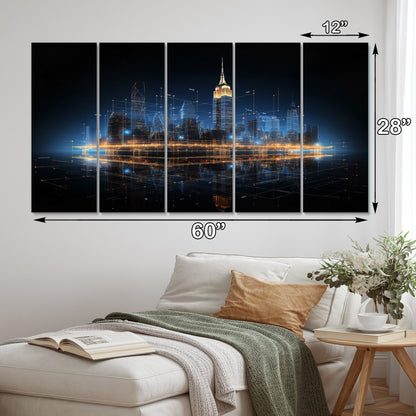 Ensemble de tableaux muraux multipanneaux Designart Christianisme Pentecôte Feu Spirituel pour salon