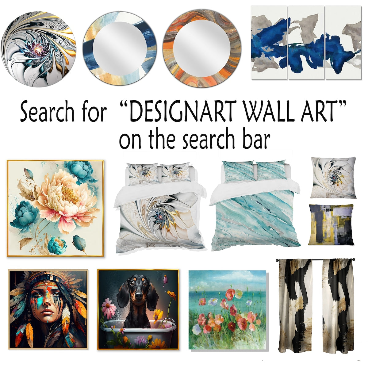 Décoration murale encadrée Designart Minimalisme Beige et Gris Vague Horizon I Minimalisme Côtier