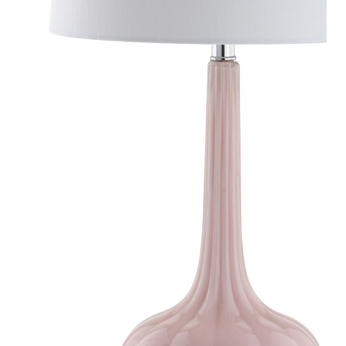 Lampe de table à LED Diamante 28,5 en verre, forme goutte d'eau, rose (lot de 2) par JONATHAN Y