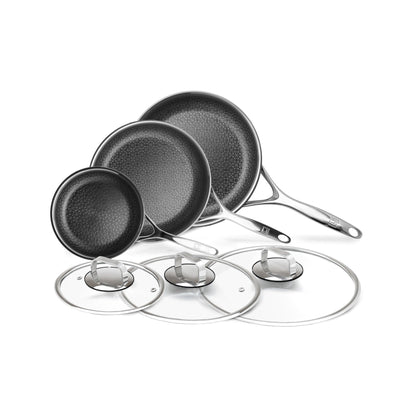 Batterie de cuisine hybride antiadhésive DiamondClad 6 pièces