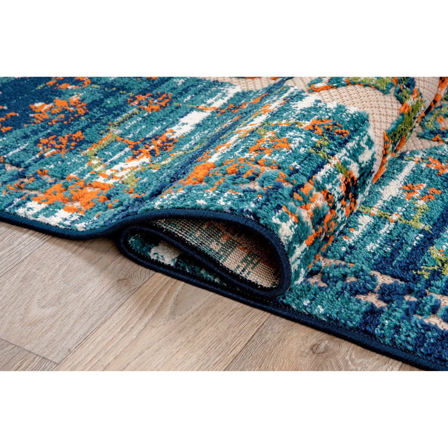 Tapis d'intérieur/extérieur traditionnel vieilli World Rug Gallery