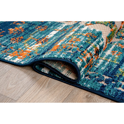 Tapis d'intérieur/extérieur traditionnel vieilli World Rug Gallery