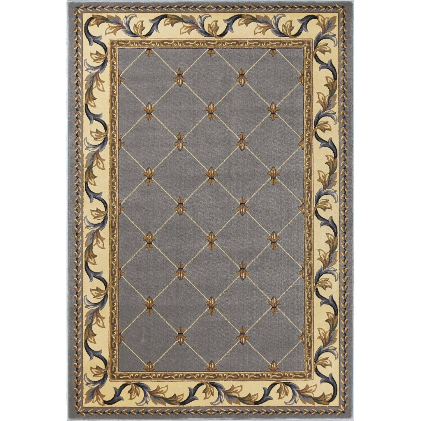 Tapis Domani Classics style victorien à bordure en treillis