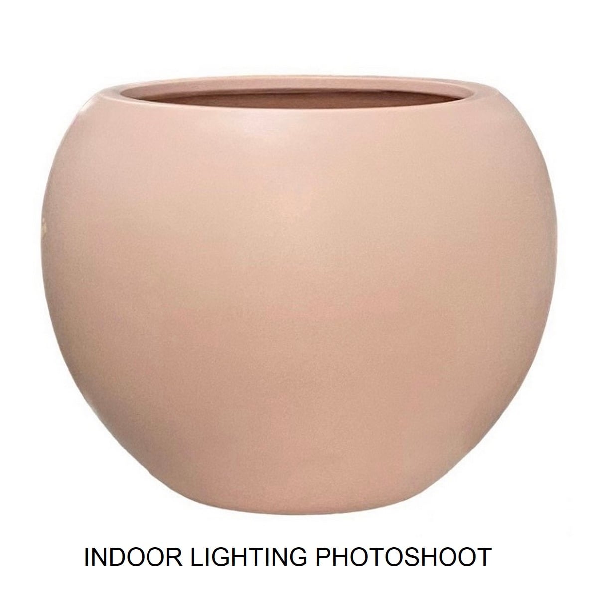 Jardinière sphérique moderne en fibre de pierre Riverside de DreamPatio pour intérieur/extérieur