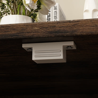 Meuble multifonctionnel pour bac à litière à double compartiment