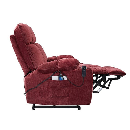 Fauteuil releveur motorisé OKIN à double moteur pour seniors avec chauffage, massage, inclinaison à 180° et dossier/repose-pieds réglables