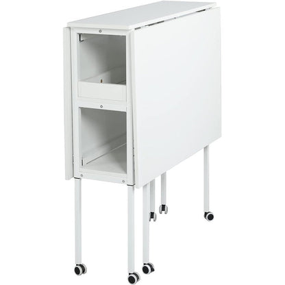 Table de bricolage réglable en hauteur avec étagères de rangement, table de découpe pliante mobile pour la maison, le bureau, la salle de couture, la salle d'artisanat