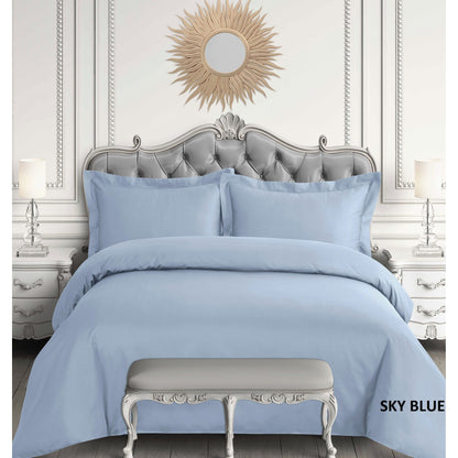 Housse de couette surdimensionnée en satin de coton égyptien 600 fils