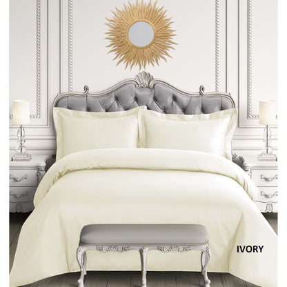 Housse de couette surdimensionnée en satin de coton égyptien 600 fils