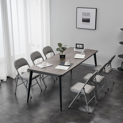Chaises élégantes pliables en fer et PVC blanc pour congrès et expositions
