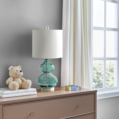 Lampe de table en verre en forme de gourde incurvée, lot de 2