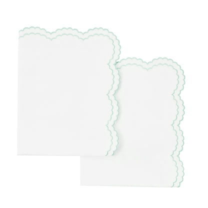 Parure de lit double festonnée en percale de coton frais brodée avec taie d'oreiller