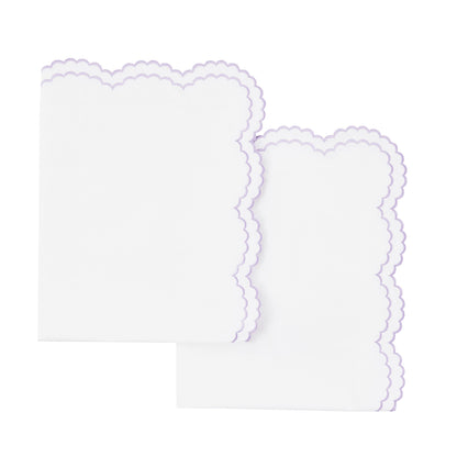 Parure de lit double festonnée en percale de coton frais brodée avec taie d'oreiller