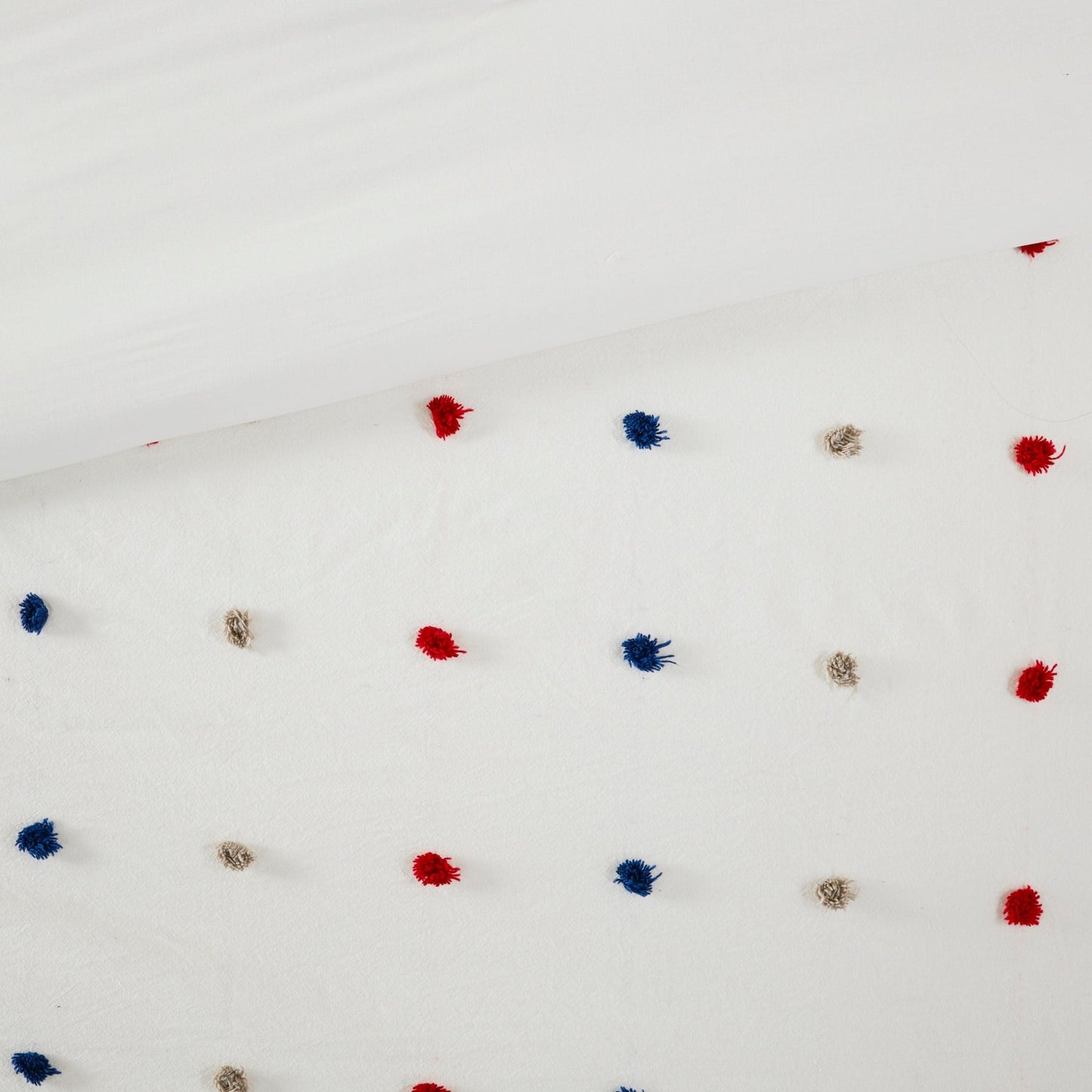 Ensemble de couette à pompons Ensley en coton jacquard par Intelligent Design Kids