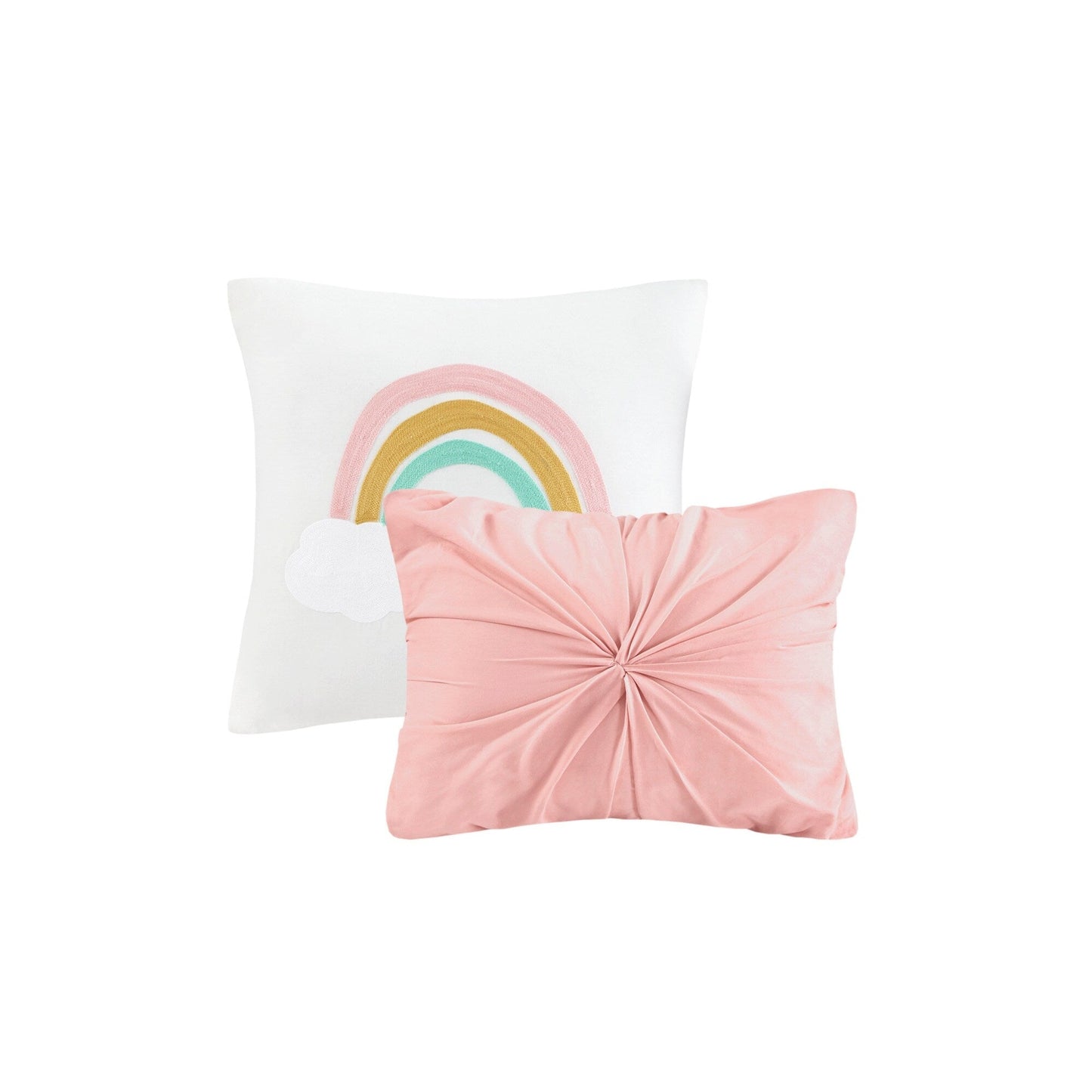 Ensemble de couette à pompons Ensley en coton jacquard par Intelligent Design Kids