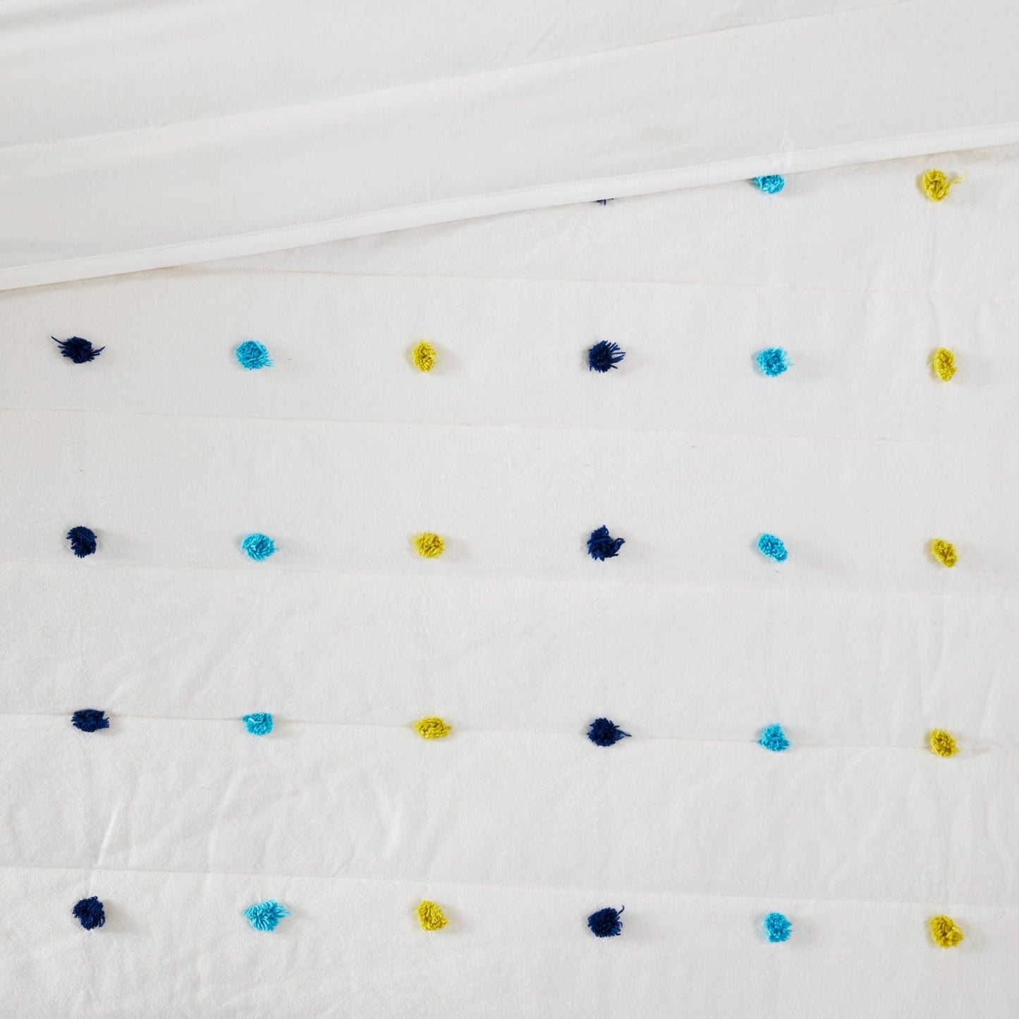 Ensemble de courtepointe en coton jacquard à pompons Ensley pour enfants Intelligent Design avec coussins décoratifs