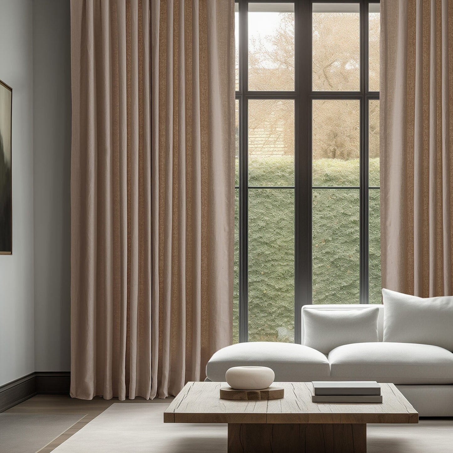 Rideaux occultants en lin français Exclusive Fabrics - Panneau élégant et luxueux (1 panneau)