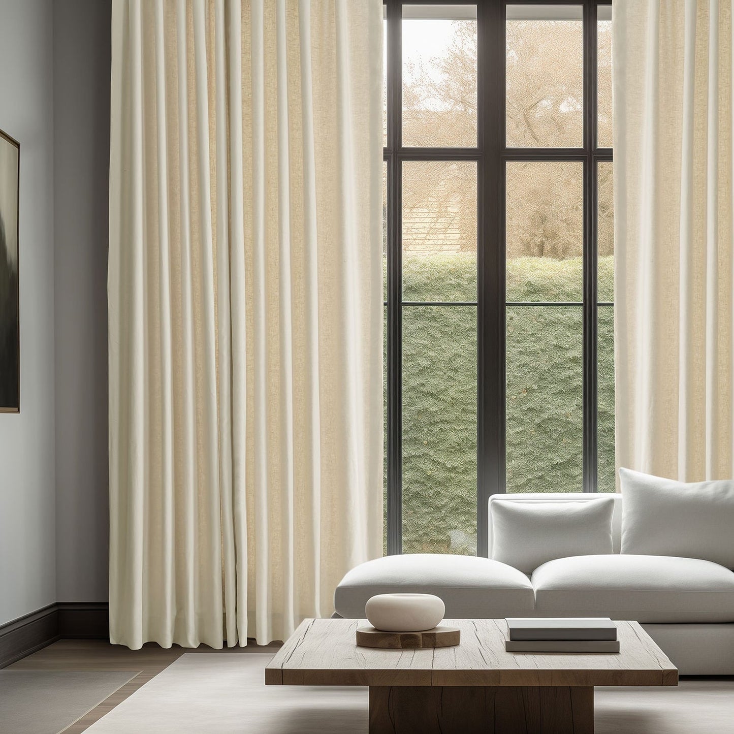 Rideaux occultants en lin français Exclusive Fabrics - Panneau élégant et luxueux (1 panneau)