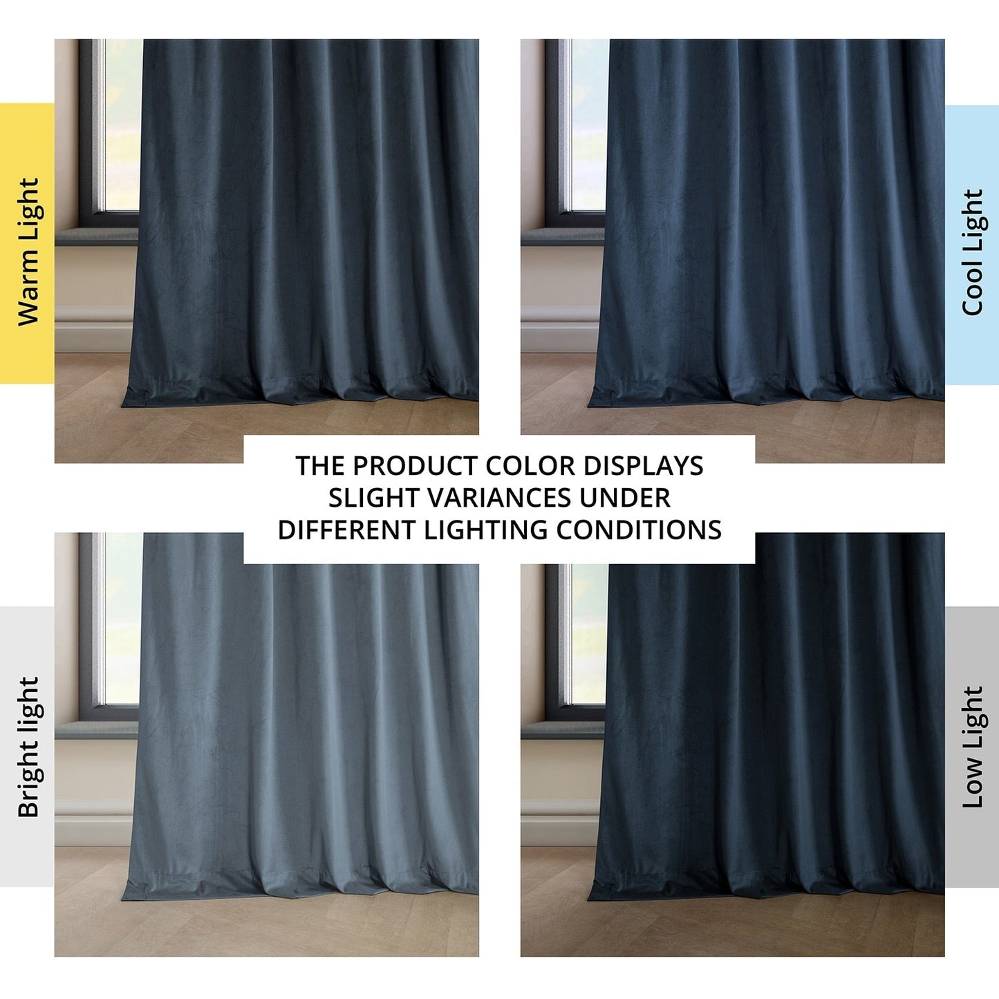 Rideaux occultants en velours peluche Heritage d'Exclusive Fabrics (1 panneau) - Rideaux en velours de luxe pour chambre et salon.