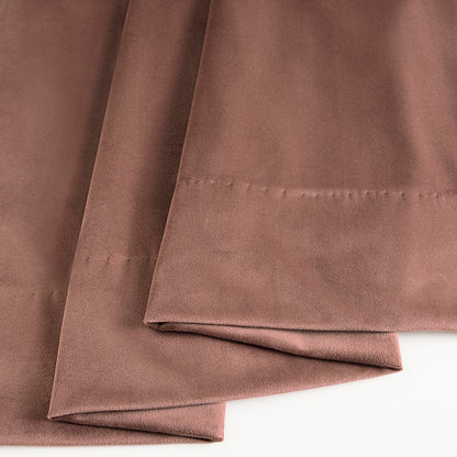 Rideaux occultants en velours peluche Heritage d'Exclusive Fabrics (1 panneau) - Rideaux en velours de luxe pour chambre et salon.