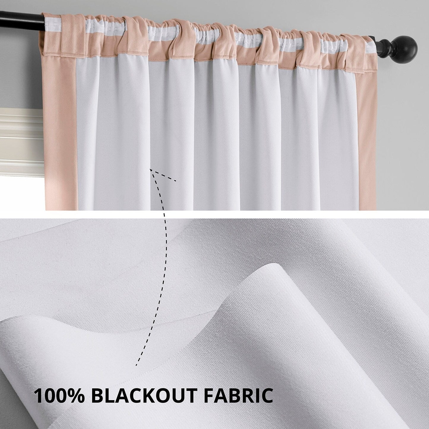 Rideau occultant en velours signature Exclusive Fabrics (1 panneau)