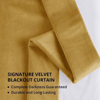 Rideau occultant en velours signature Exclusive Fabrics (1 panneau)