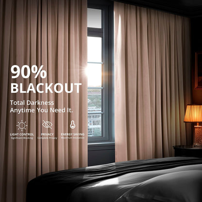 Rideau occultant en velours signature Exclusive Fabrics (1 panneau)