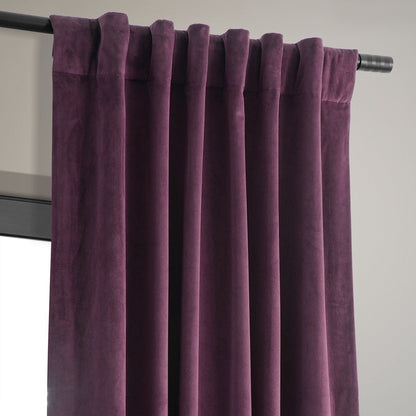 Rideau occultant en velours signature Exclusive Fabrics (1 panneau)