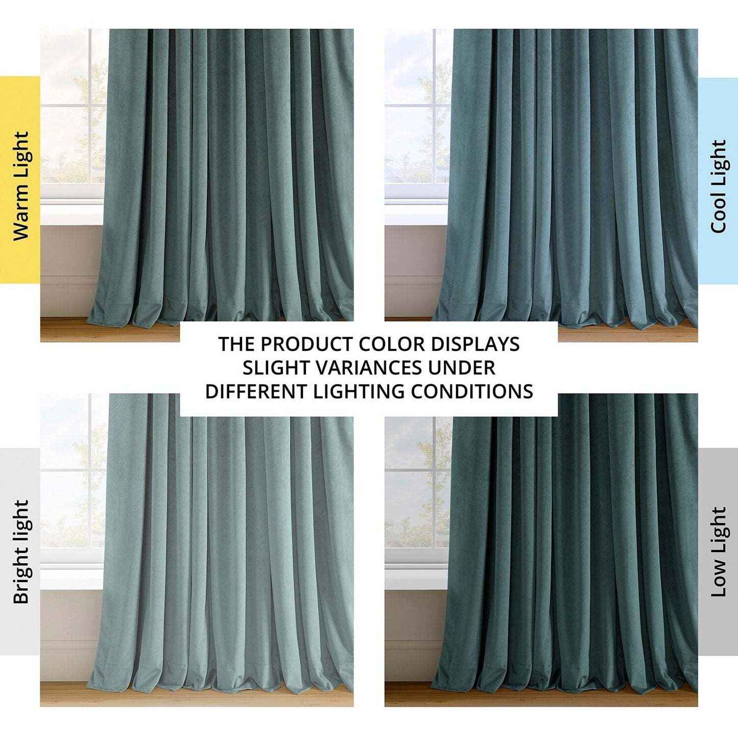 Rideau occultant en velours signature Exclusive Fabrics (1 panneau)