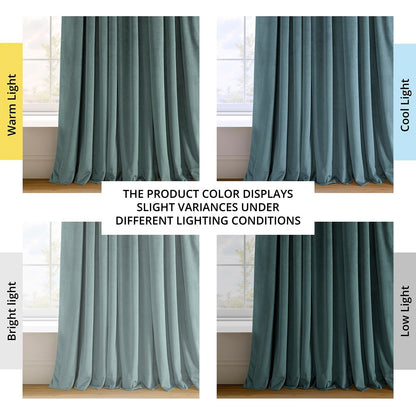 Rideau occultant en velours signature Exclusive Fabrics (1 panneau)