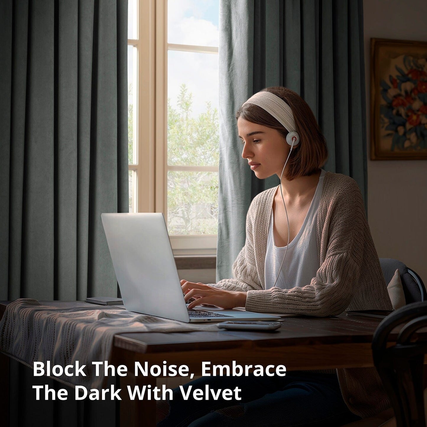 Rideaux occultants extra larges en velours Signature Exclusive Fabrics (1 panneau) - Luxueux rideaux occultants